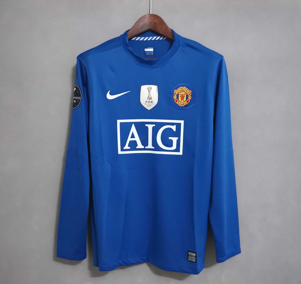 Retro MNU away blue long sleeves 08_09