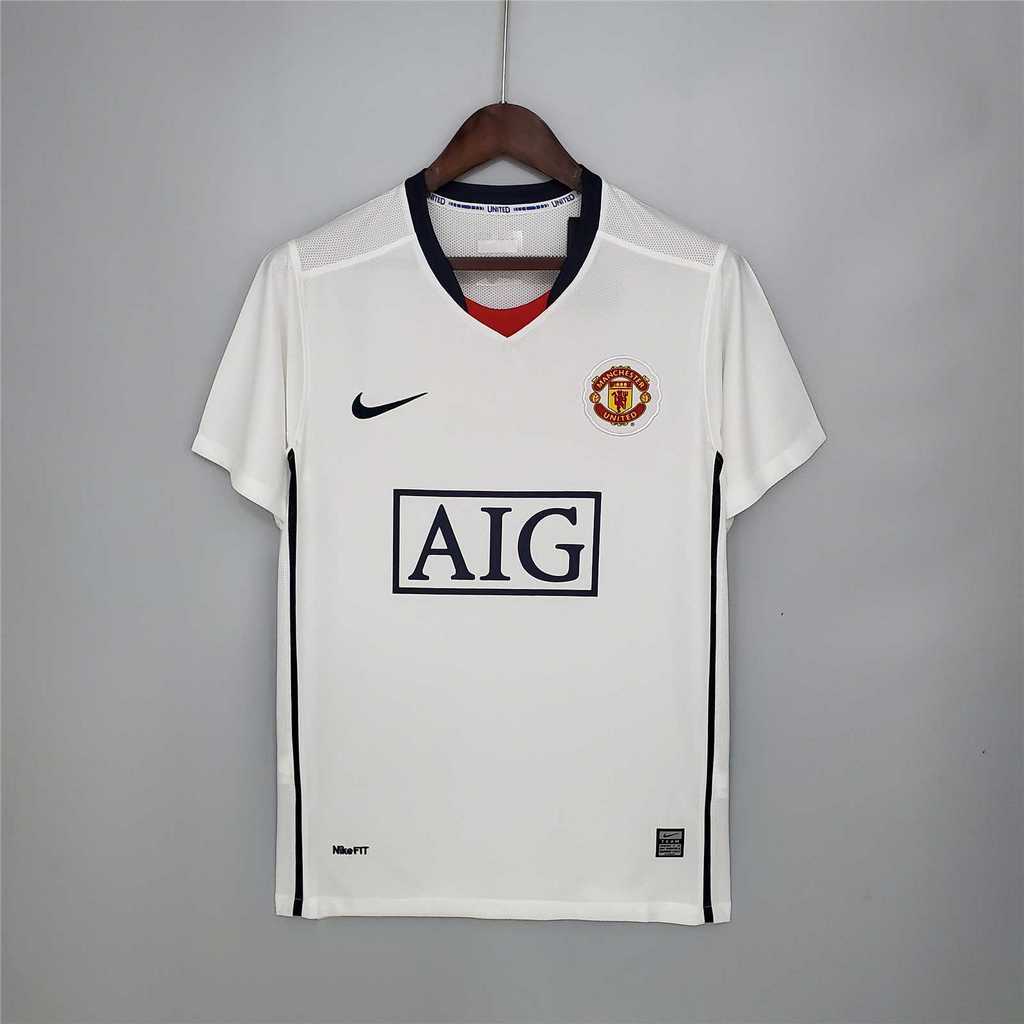 Retro MNU away white League Edition 08_09