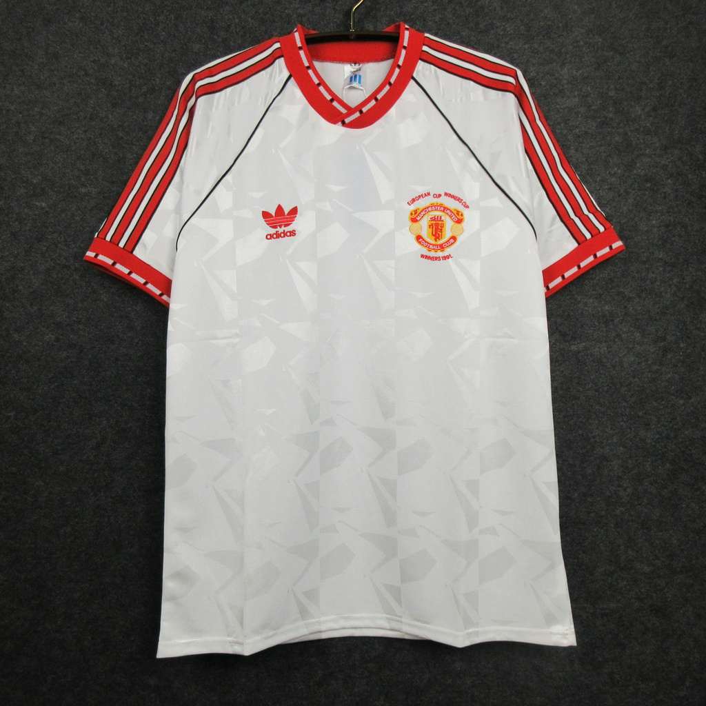 Retro MUN ECWC Final jersey white 1991
