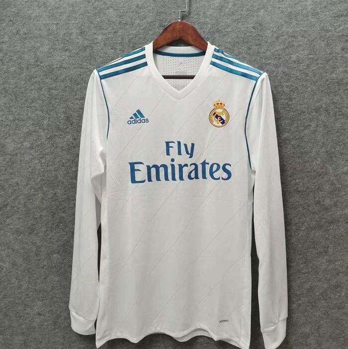 Retro RMD home white player version long sleeves 17_18