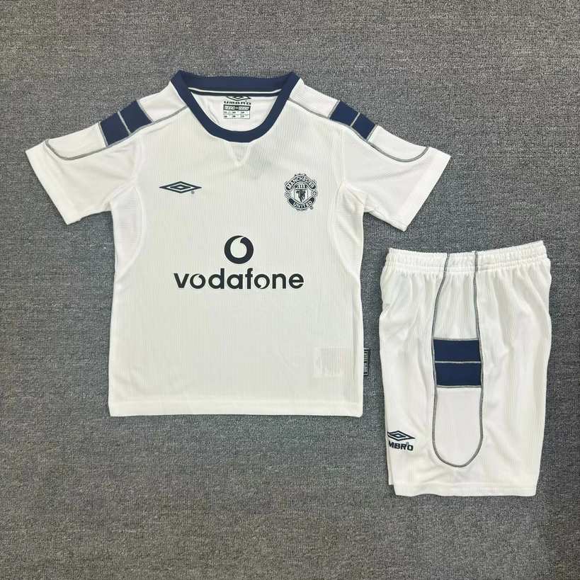 00 01 Man united away kids kit Retro 00 01 曼联 客场 儿童套装