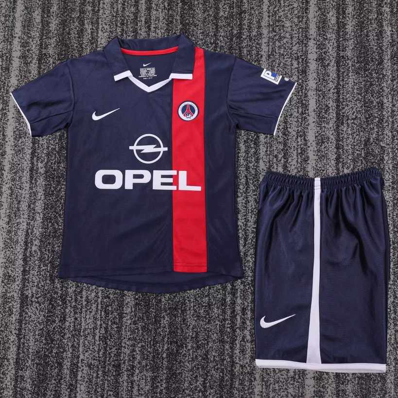01 02 PSG Paris Home Retro Children's set 01 02 巴黎 主场 复古 孩子套装