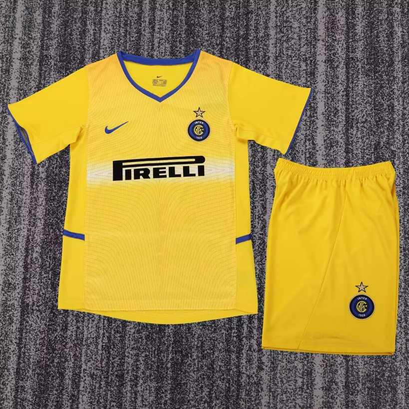 02 03 Inter milan third away kid kits retro 02 03 国际米兰 二客 儿童套装 复古