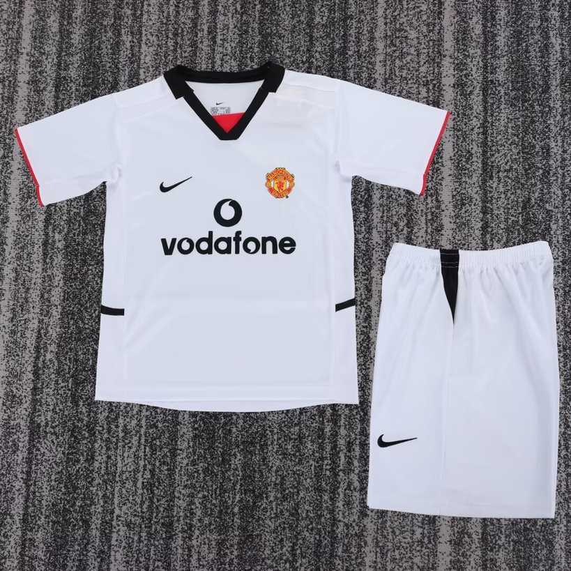 02 03 Man United Away Kid kits Retro 02 03 曼联 客场 儿童套装