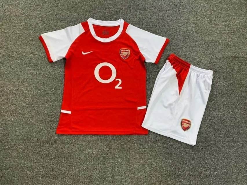 02 04 Arsenal home kid kits Retro 02 04 阿森纳 主场 儿童套装 复古