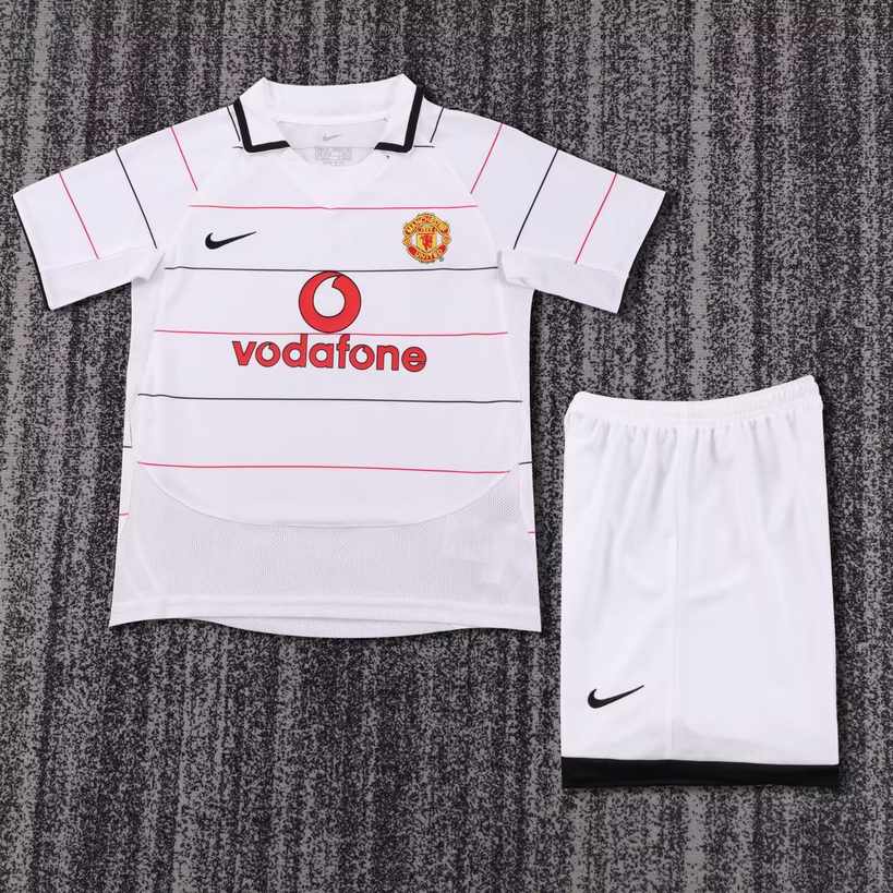 03 05 Man United away retro Kids suit 03 05 曼联 客场 复古 孩子套装