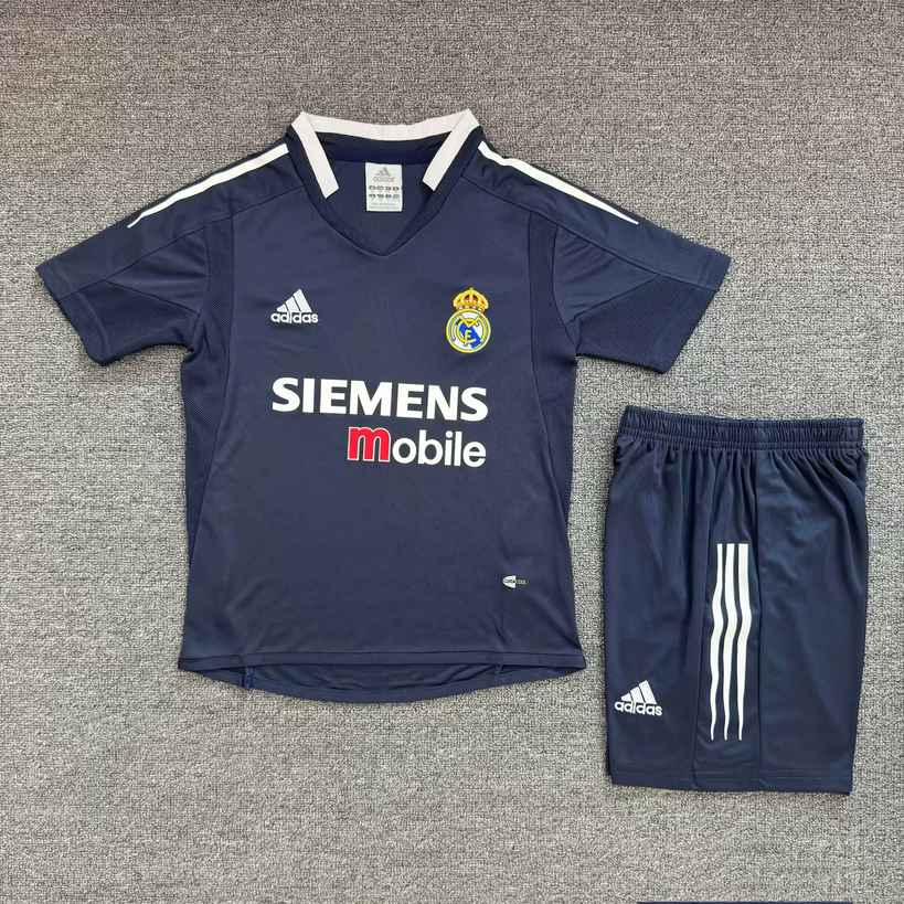 04 05 Real Madrid away kid kits retro 04 05 皇马 客场 儿童套装
