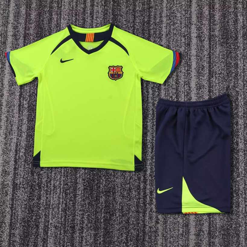 05 06 Barcelona away retro Kids set 05 06 巴萨 客场 复古 孩子套装