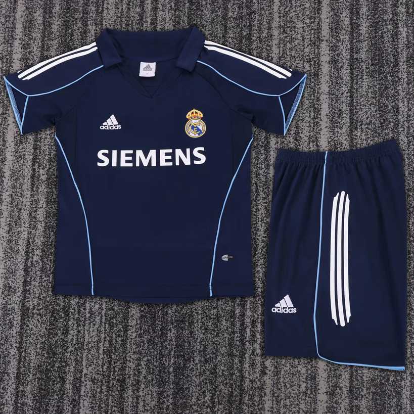 05 06 Real Madrid away kids kit Retro 05 06 皇马 客场 儿童童装