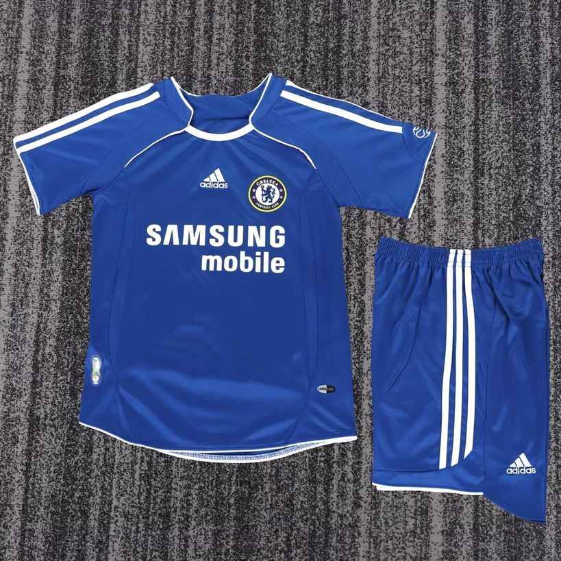 06 07 Chelsea Home Children's Retro Set 06 07 切尔西 主场 孩子 复古套装