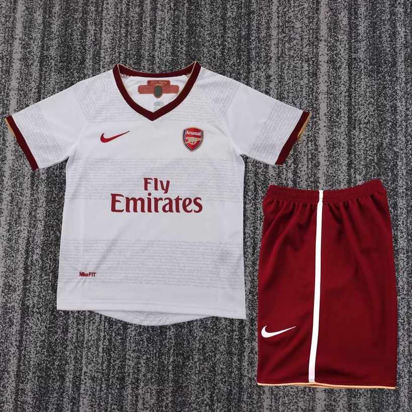 07 08 Arsenal Away Retro Kids Kit 07 08 阿森纳 客场 复古 孩子套件