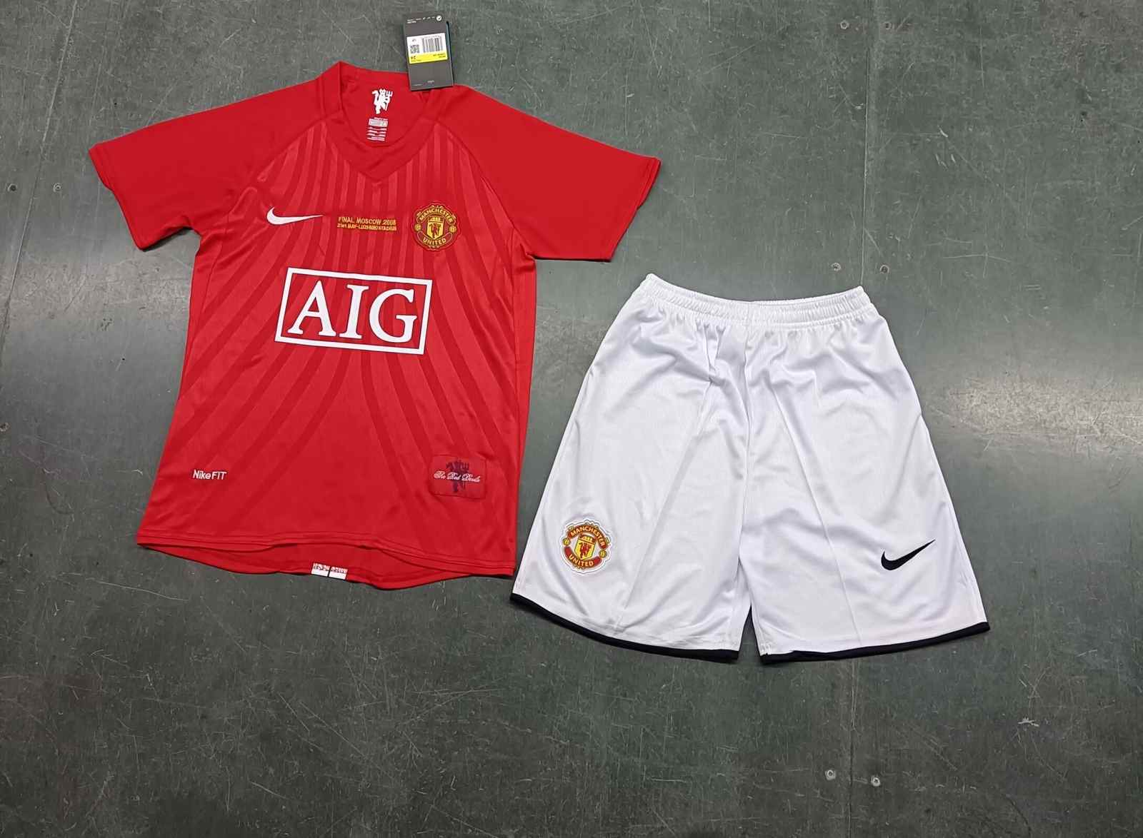 07 08 Man United Home Kids Retro Set 07 08 曼联 主场 孩子 复古 套装
