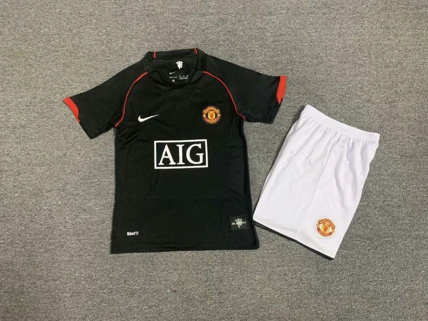 07 08 Man united AWAY kid kits Retro 07 08 曼联 客场 儿童套装
