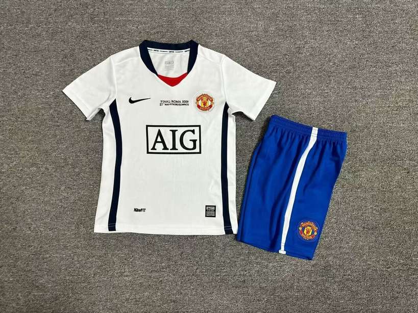 08 09 Man united away kid kits retro 08 09 曼联 客场 复古 孩子套装