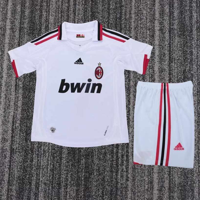 09 10 AC Milan away Children's retro set 09 10 AC米兰 客场 孩子 复古套装