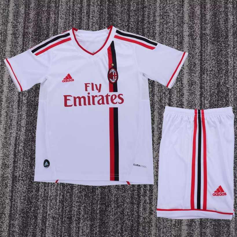 11 12 AC Milan away children's retro set 11 12 AC米兰 客场 孩子 复古套装