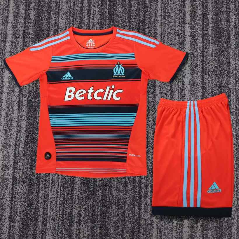 11 12 Marseille Away Kids Retro Kit 11 12 马赛 客场 孩子 复古套件