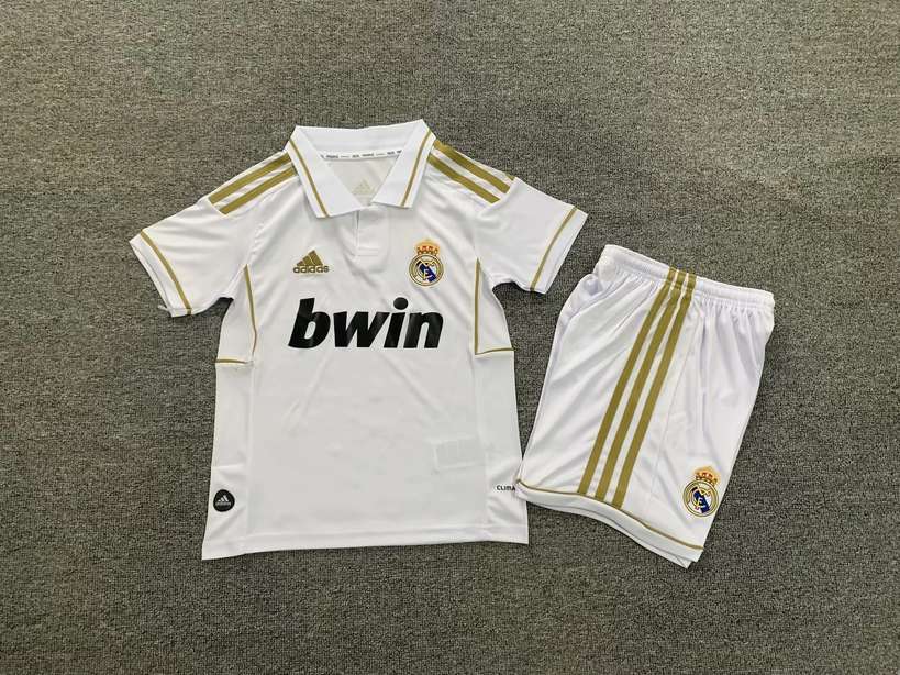 11 12 Real Madrid home kid kits Retro 11 12 皇马 主场 儿童套装 复古