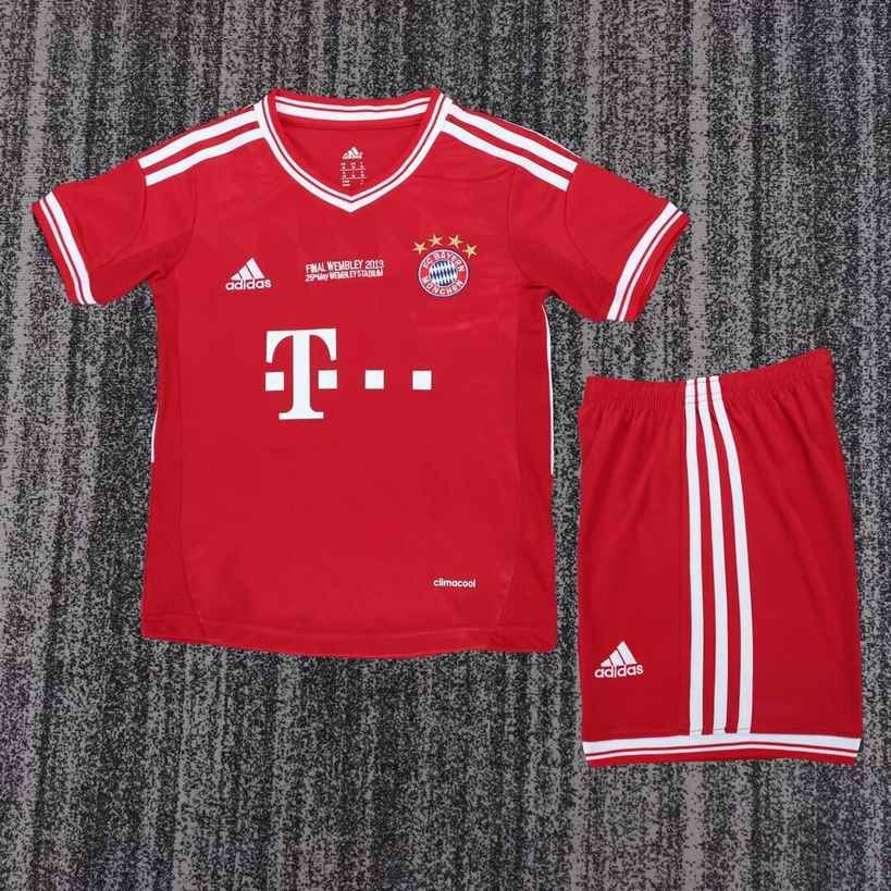 13 14 Bayern Home Children's Retro Set 13 14 拜仁 主场 孩子 复古套装