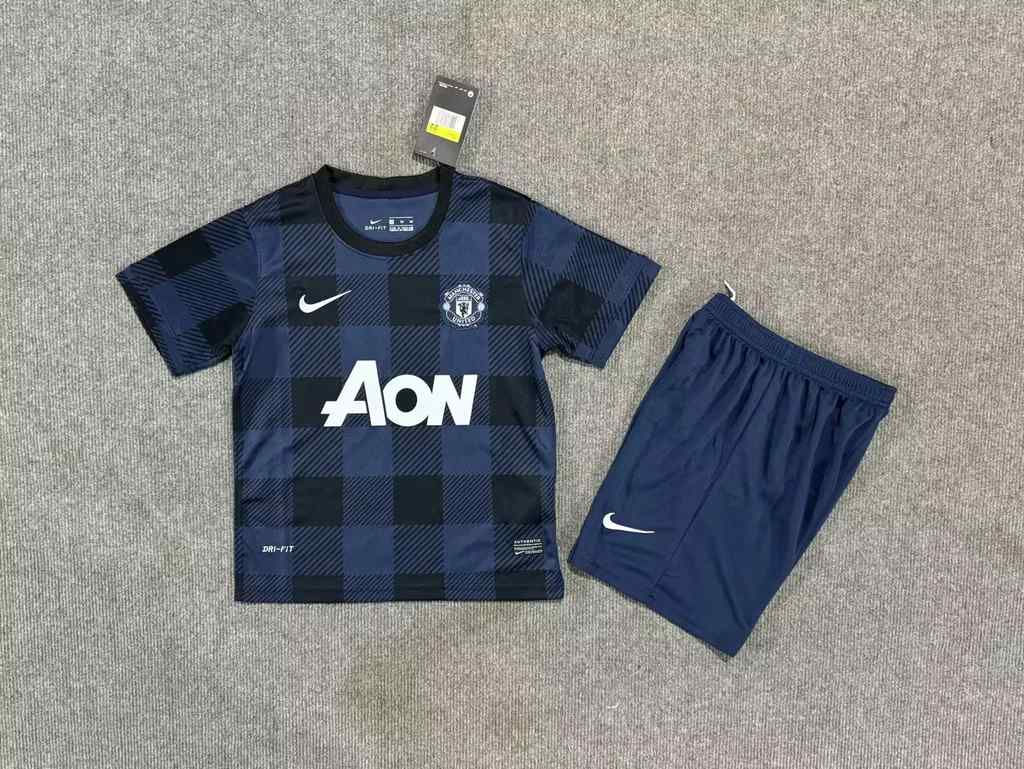 13 14 Man united black kids kit Retro 13 14 曼联 客场 黑色 儿童套装