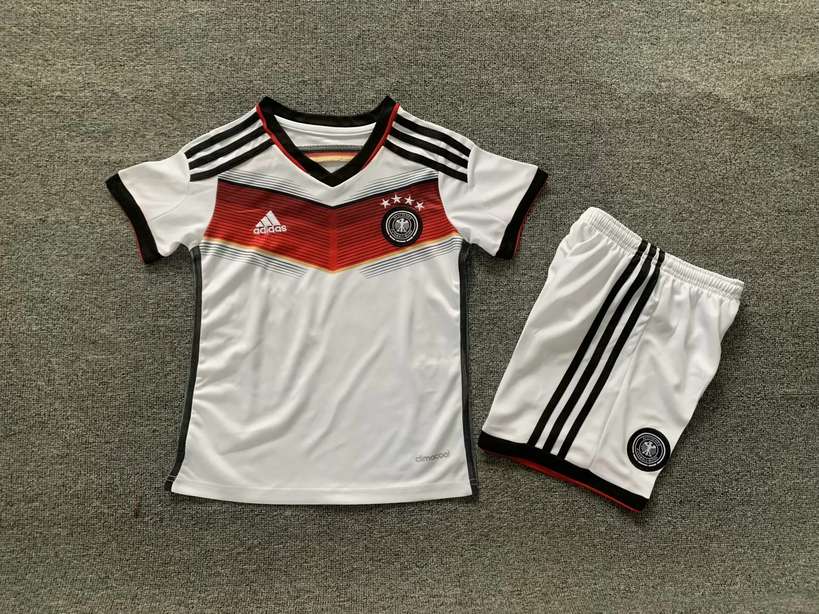 14 15 Germany home kid kits Retro 2014 德国 主场 儿童套装