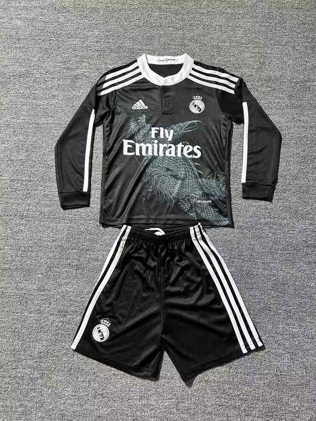 14 15 Real Madrid third Away Kids retro suit Long sleeve 14 15 皇马 二客 孩子 复古套装 长袖