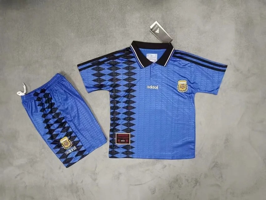 1994 Argentina away kid kits Retro 1994 阿根廷 客场 儿童套装