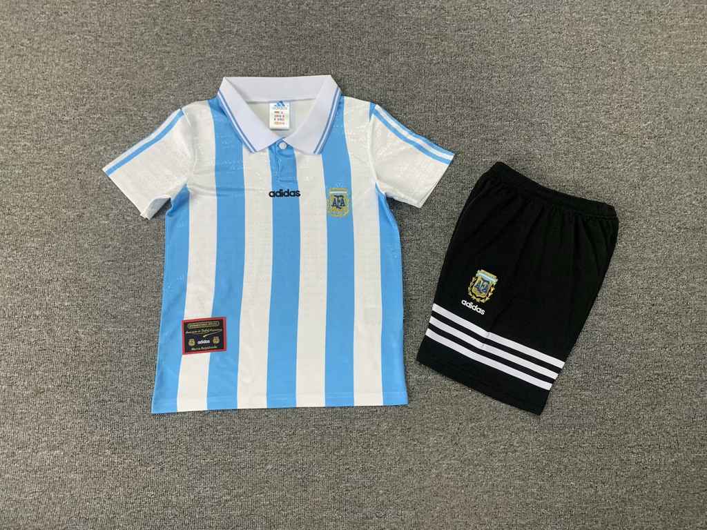 1994 Argentina home kids kit Retro 1994 阿根廷 主场 儿童套装