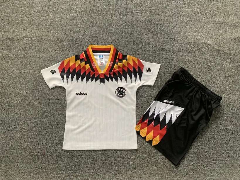 1994 Germany home kid kits Retro 94 德国 主场 儿童套装