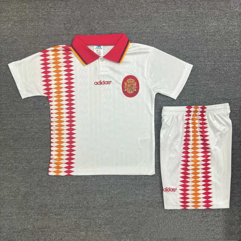 1994 Spain away kids kit Retro 1994 西班牙 客场 儿童套装