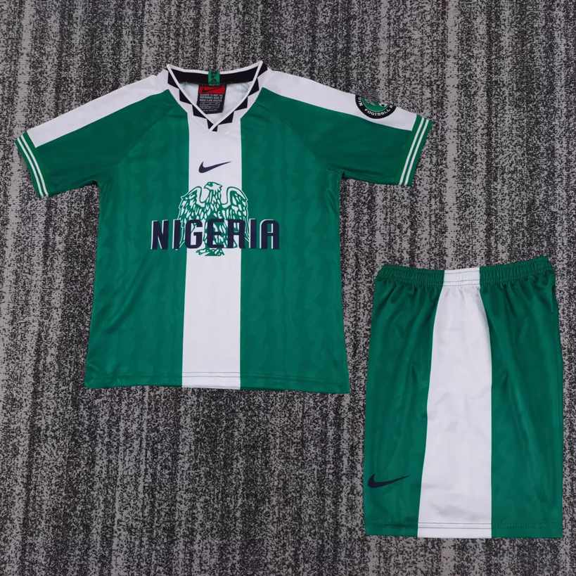 1996 Nigeria home kids kit Retro 1996 尼日利亚 主场 儿童套装