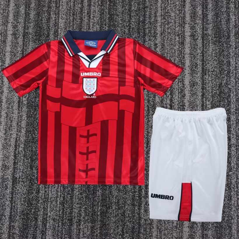 1998 England away children's retro set 1998 英格兰 客场 孩子 复古套装