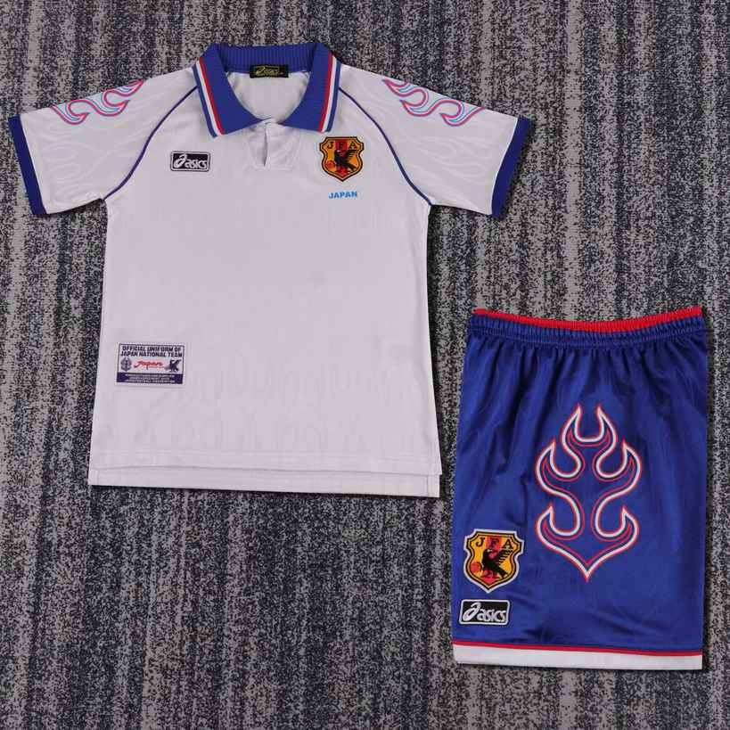 1998 Japan away kids kit Retro 1998 日本 客场 儿童套装