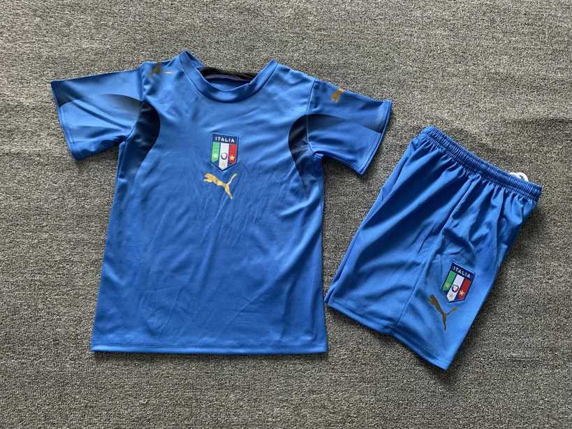 2006 Italy home kids kit Retro 16-28 2006 意大利 主场 儿童套装