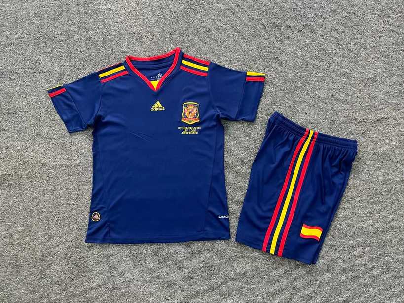 2010 Spain away kids kit Retro 2010 西班牙 客场 儿童套装