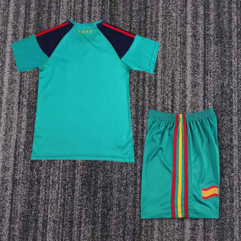 2010 Spain goalkeeper kid kits retro 2010 西班牙 守门员 孩子 复古套装