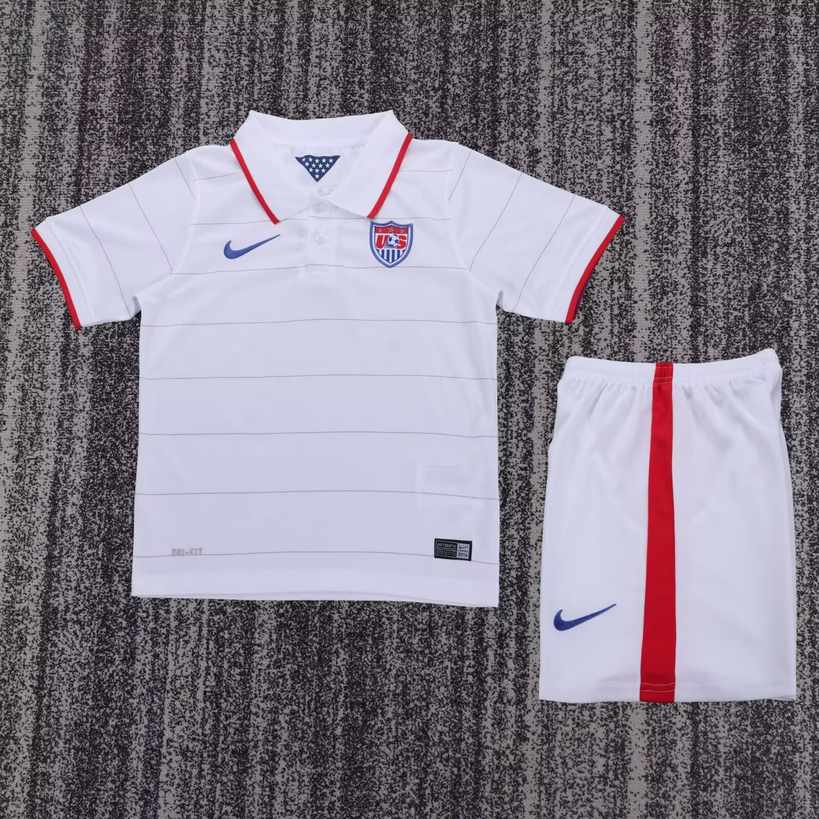 2014 USA Home Children's Retro Set 2014 美国 主场 孩子 复古套装