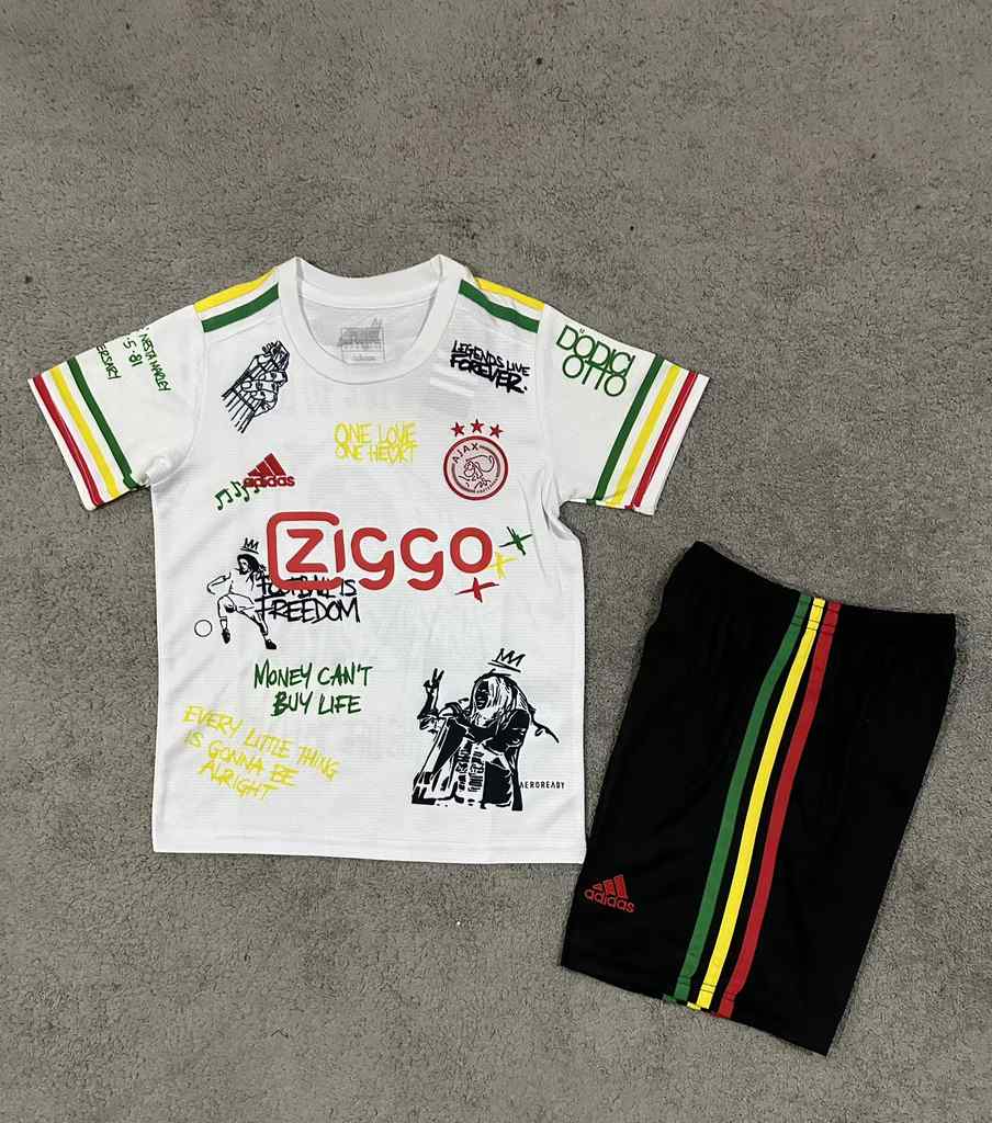 21 22 Ajax white special version kids kit Retro 21 22 阿贾克斯 特别版 儿童套装