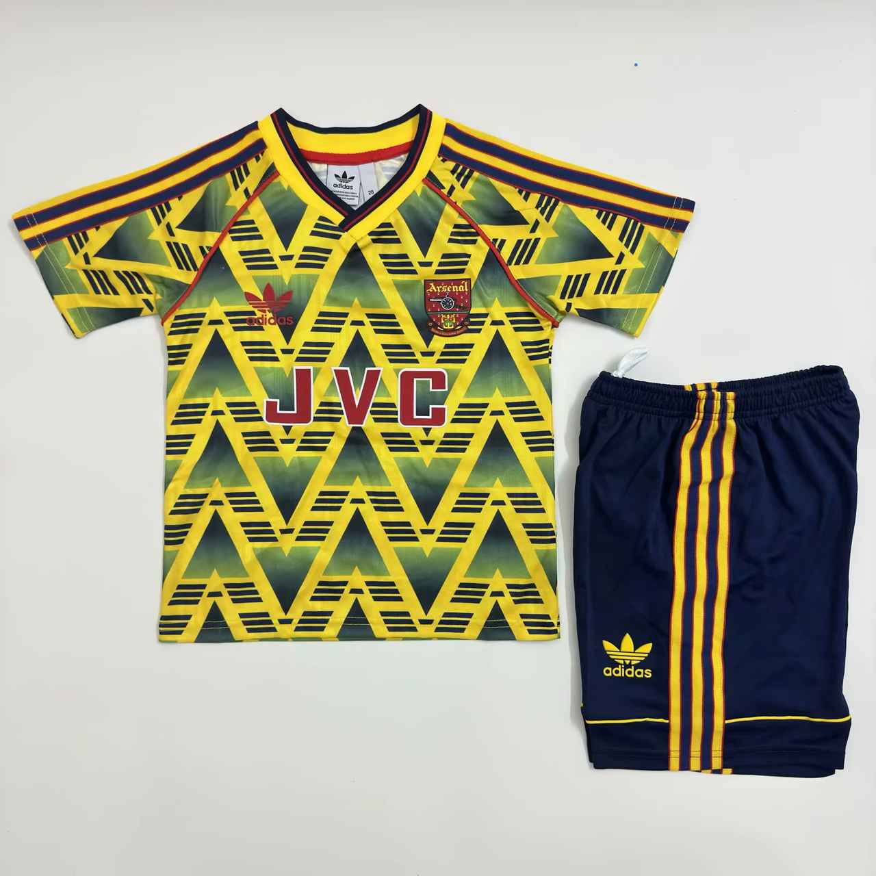 91 93 Arsenal away kids kit Retro 91 93 阿森纳 客场 儿童套装