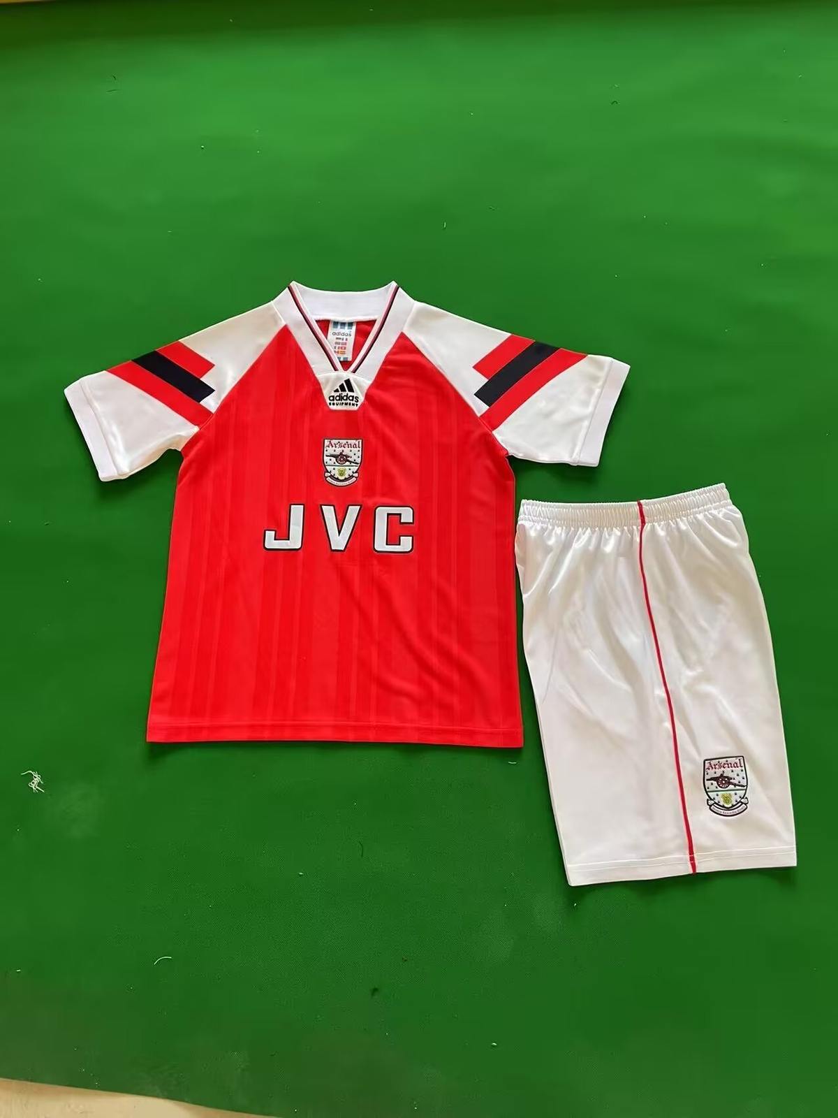 92 94 Arsenal Home Kids retro suit 92 94 阿森纳 主场 孩子 复古套装
