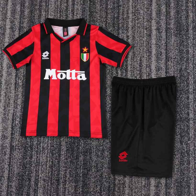 93 94 AC Milan Home Kids Retro suit 93 94 AC米兰 主场 孩子 复古套装