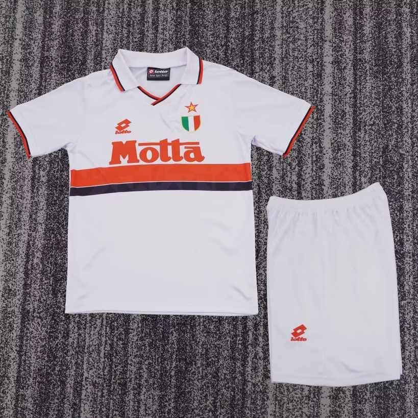 93 94 AC Milan away retro children's kit 93 94 AC米兰 客场 复古 孩子套件