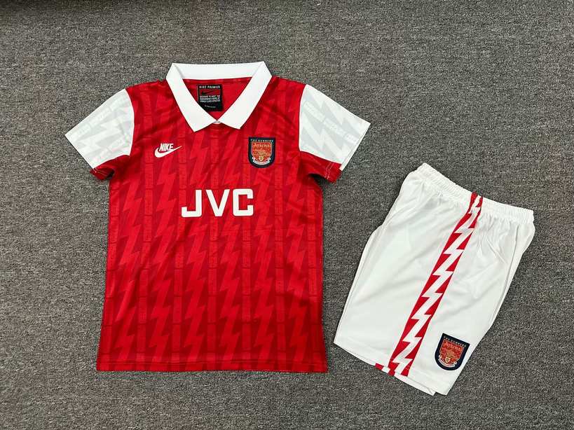 94 96 Arsenal Home Kids retro suit 94 96 阿森纳 主场 孩子 复古套装
