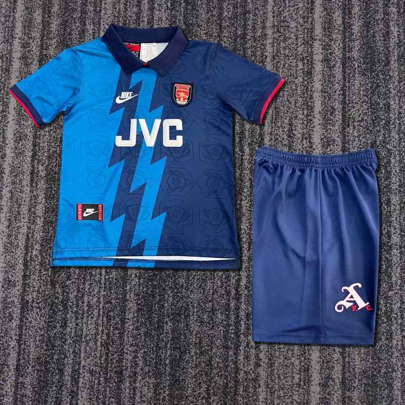 95 96 Arsenal Away Kids Retro Kit 95 96 阿森纳 客场 孩子 复古套装