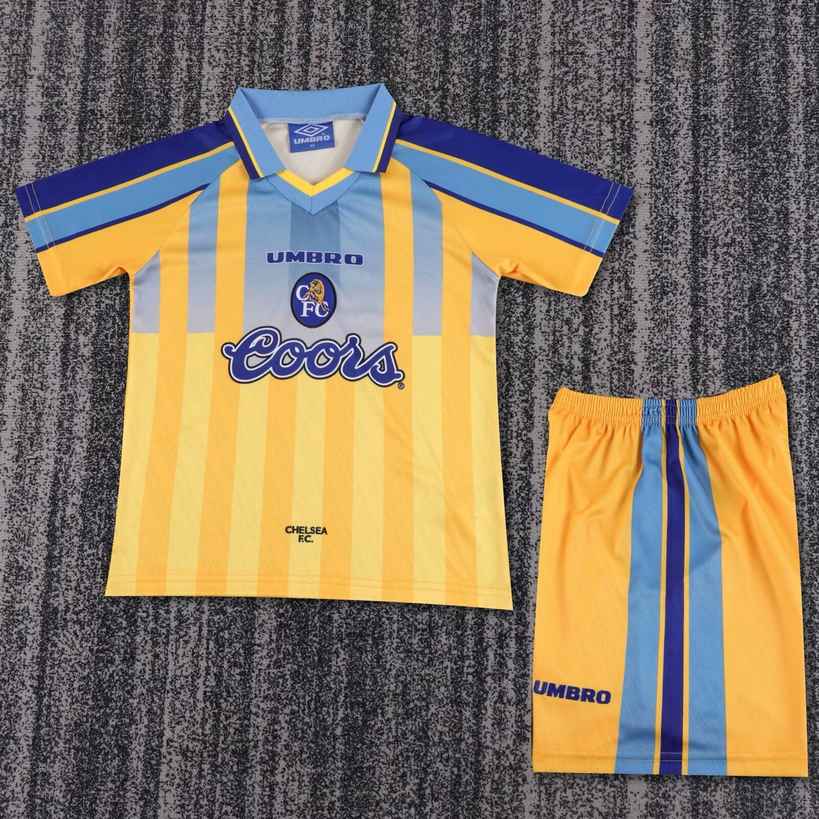 95 97 Chelsea away children's retro set 95 97 切尔西 客场 孩子 复古套装
