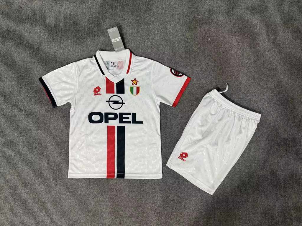 96 97 AC away kids kit Retro 96 97 AC 客场 儿童套装
