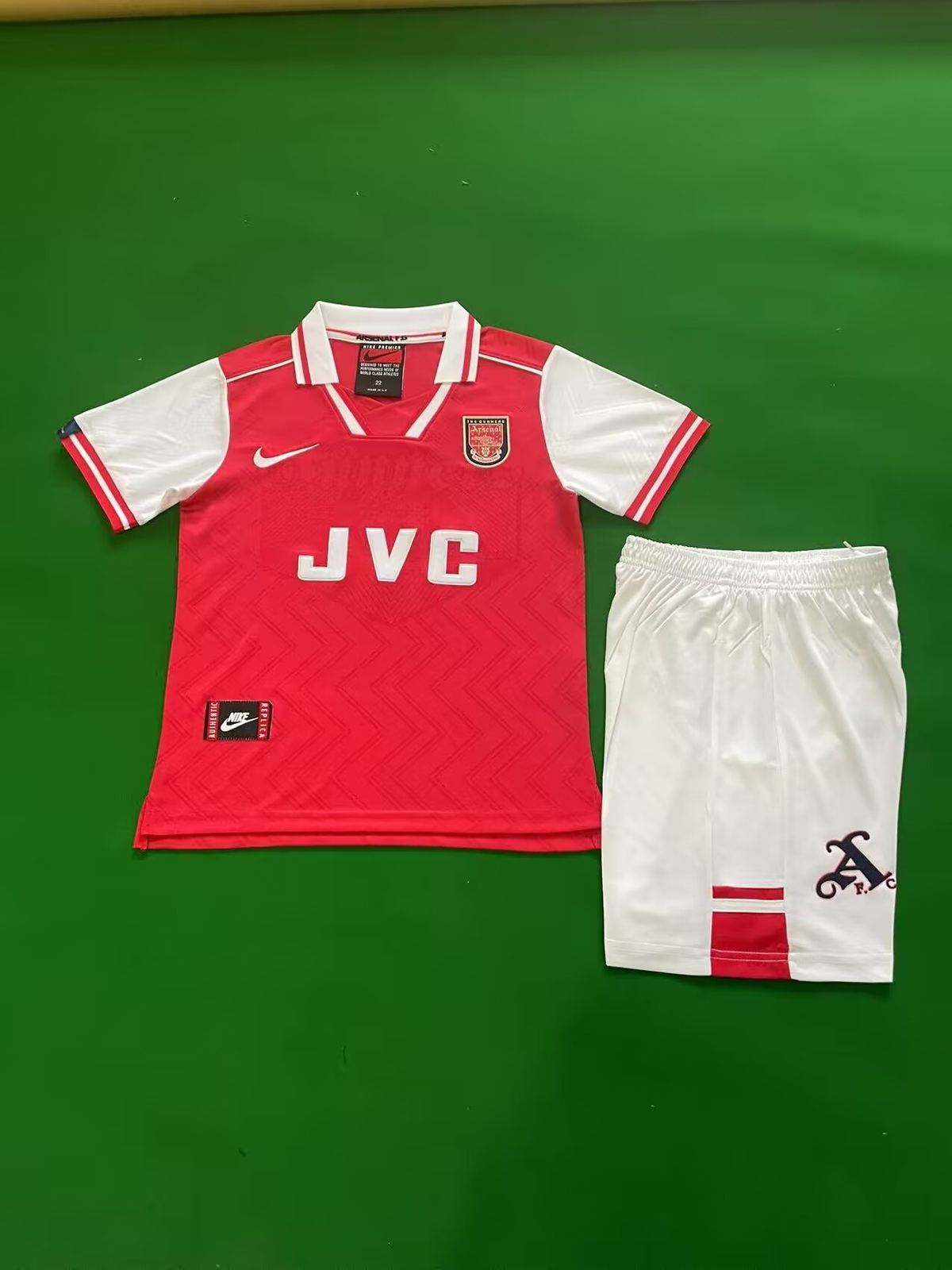 96 97 Arsenal Home Kids retro suit 96 97 阿森纳 主场 孩子 复古套装