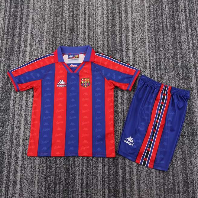 96 97 Barcelona home Kids retro suit 96 97 巴萨 主场 孩子 复古 套装