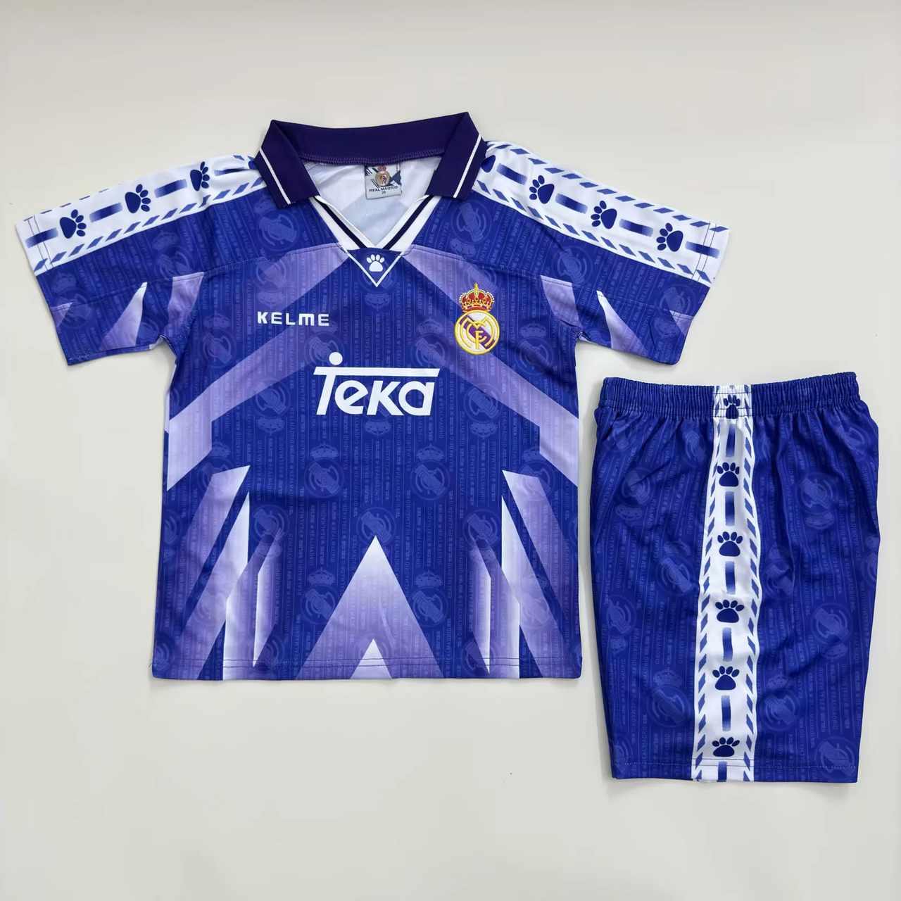 96 97 Real Madrid away kids kit Retro 96 97 皇马 客场 儿童套装