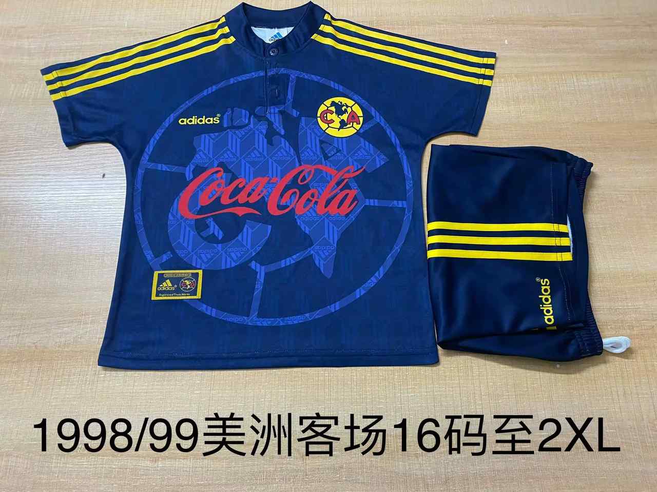 98 99 Americas CA away kids kit Retro 98 99 美洲 客场 儿童套装